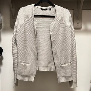 Cyrus Tan Cardigan Sweater Soft Knit Open Front